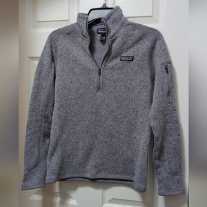 Patagonia Better Sweater Quarter Zip Purple Knit Microfleece Zipper Jacket S